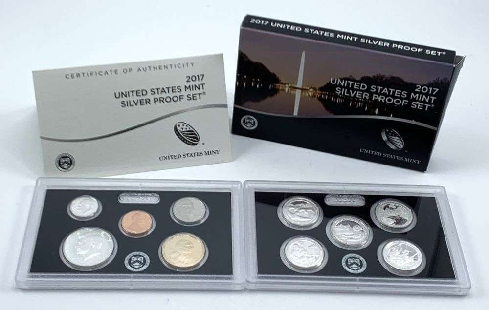 Rare Year United States Mint 2017-S Silver Proof Set OGP (10-coins): Winner shall receive the exact set (10-coins) shown here. (MR/ER)