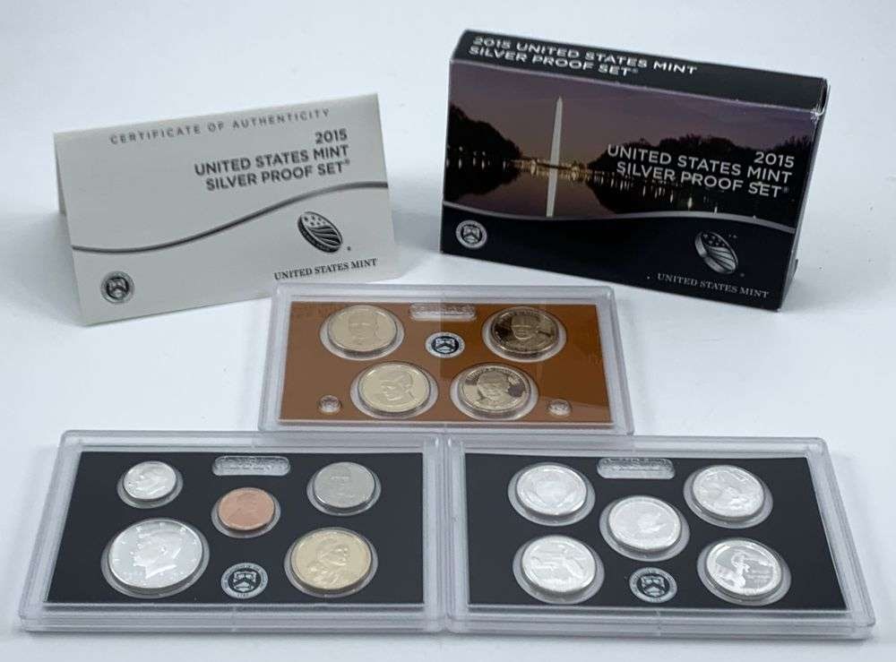 Rare Year United States Mint 2015-S Silver Proof Set OGP (14-coins): Winner shall receive the exact set (14-coins) shown here. (MR/ER)