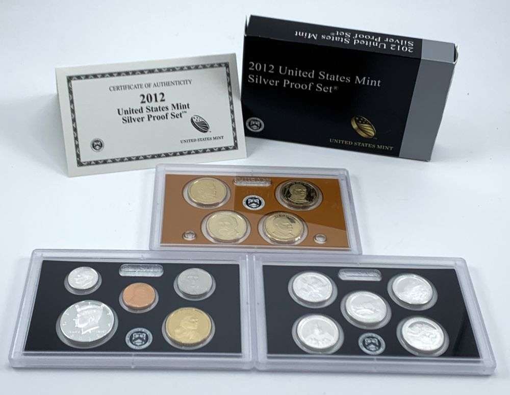 Rare Year United States Mint 2012-S Silver Proof Set OGP (14-coins): Winner shall receive the exact set (14-coins) shown here. (MR/ER)
