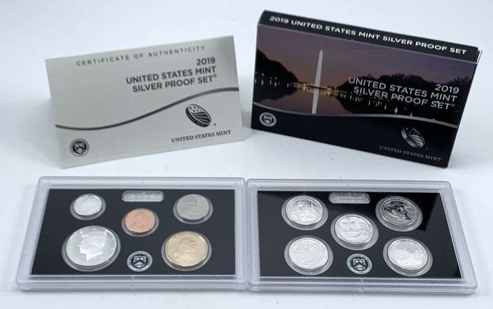 Rare Year United States Mint 2019-S Silver Proof Set OGP (10-coins): Winner shall receive the exact set (10-coins) shown here. (MR/ER)