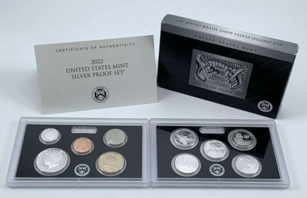 Rare Year United States Mint 2022-S Silver Proof Set OGP (10-coins): Winner shall receive the exact set (10-coins) shown here. (MR/ER)