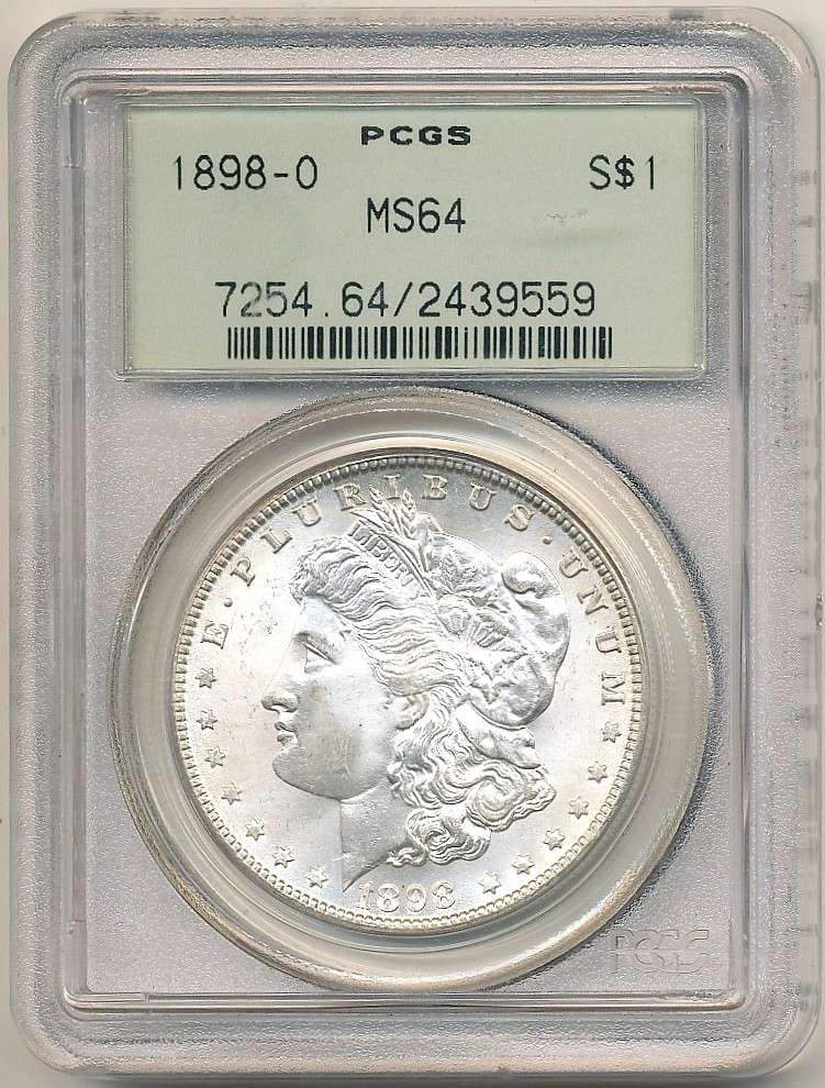 1898-O Morgan Silver Dollar PCGS MS64 OGH: This consignment, we hope to offer over time across our various Whatnot channels, with the best material featured in our Wednesday auctions. We hope to be done with this stuff by the beginning of 2027