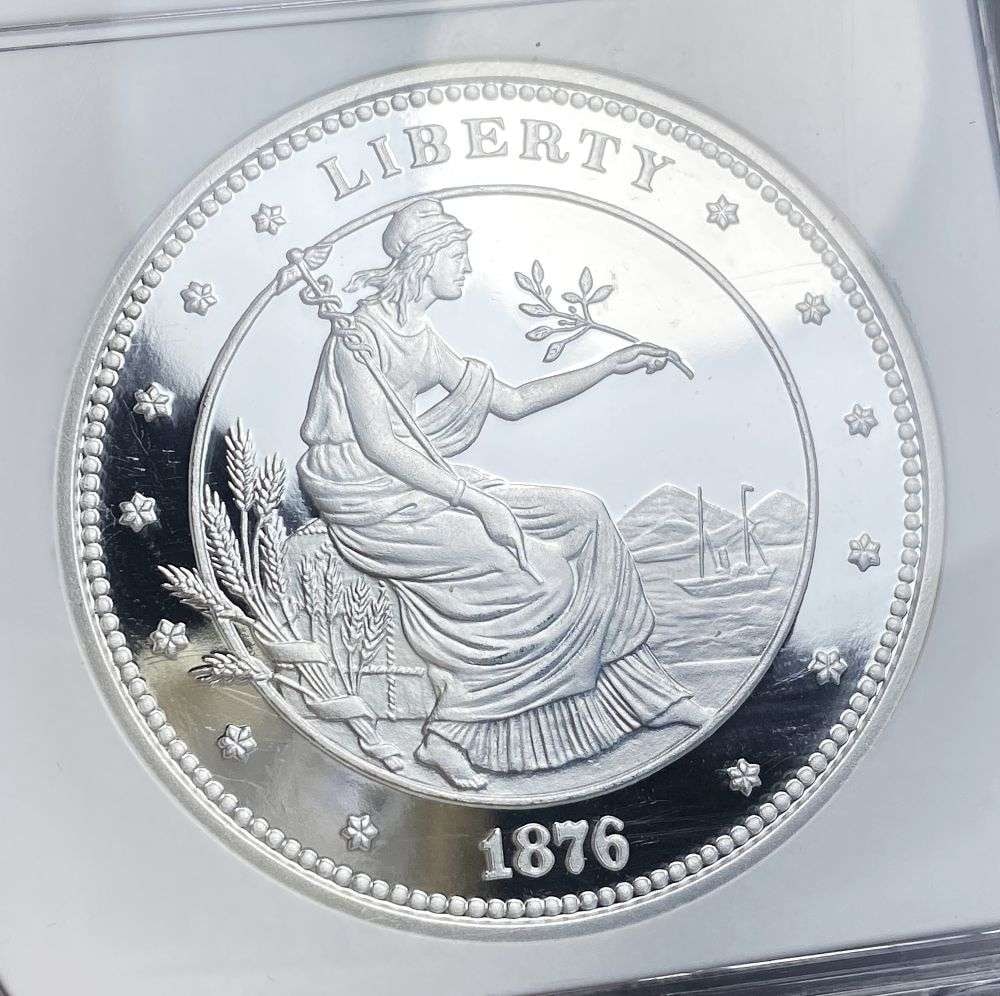 1876 George T. Washington $100 Union Proposed Design 1.5 ozt Silver NGC Gem: This consignment, we hope to offer over time across our various Whatnot channels, with the best material featured in our Wednesday auctions. We hope to be done with this stuff by the beginning of 2027