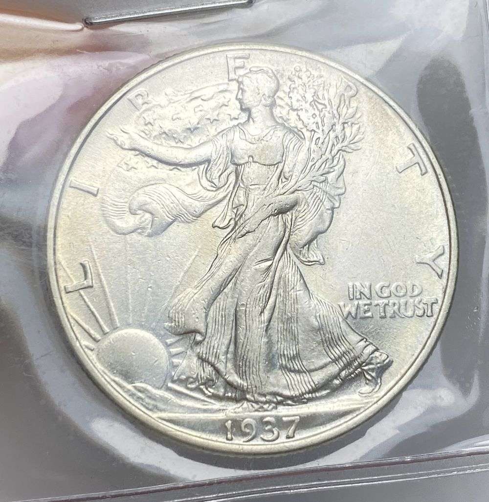 1937 Walking Liberty Silver Half Dollar MS64 (1 of 3)