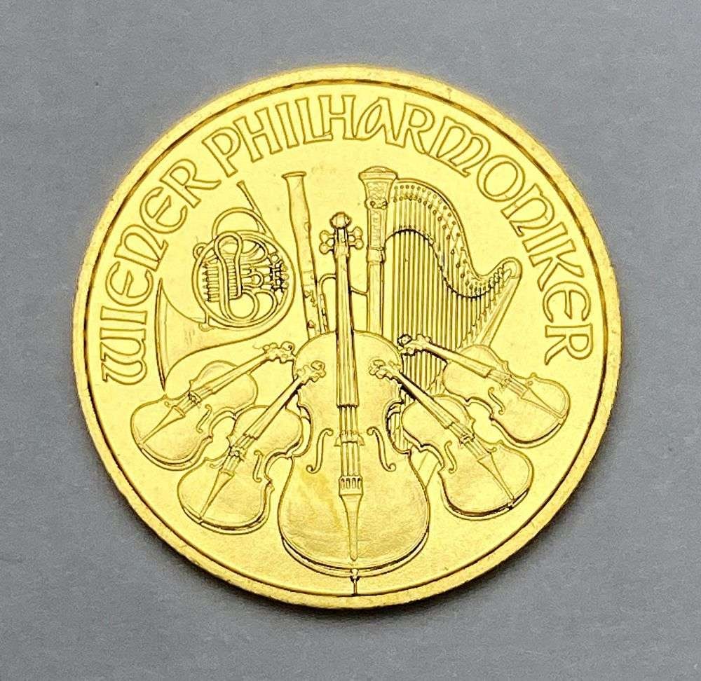 2016 Austria Philharmonic .9999 Gold 1/10 ozt (1 of 2)