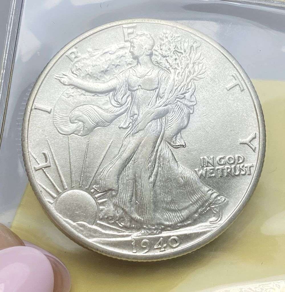 1940 Walking Liberty Silver Half Dollar MS64 (1 of 3)