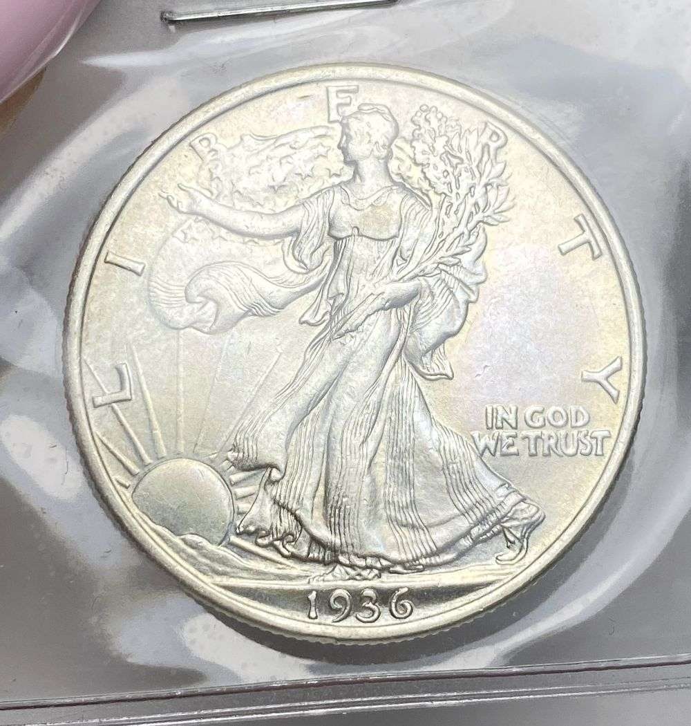 1936 Walking Liberty Silver Half Dollar MS64 (1 of 3)