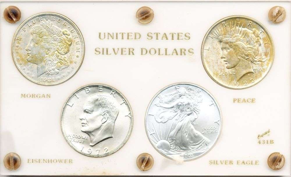 1921-2003 United States Silver Dollar Set (4-coins) (1 of 6)