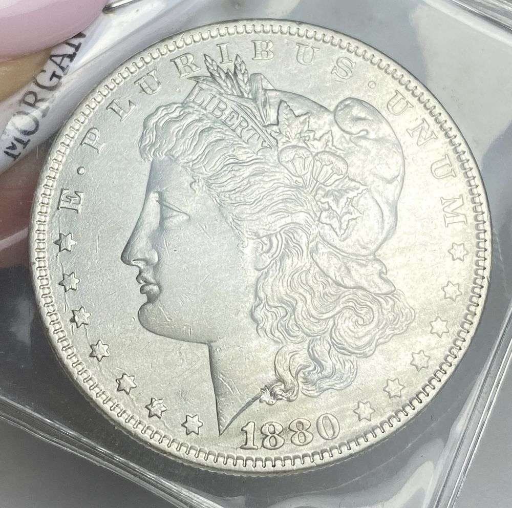 1880-O Morgan Silver Dollar MS64 Details (1 of 3)