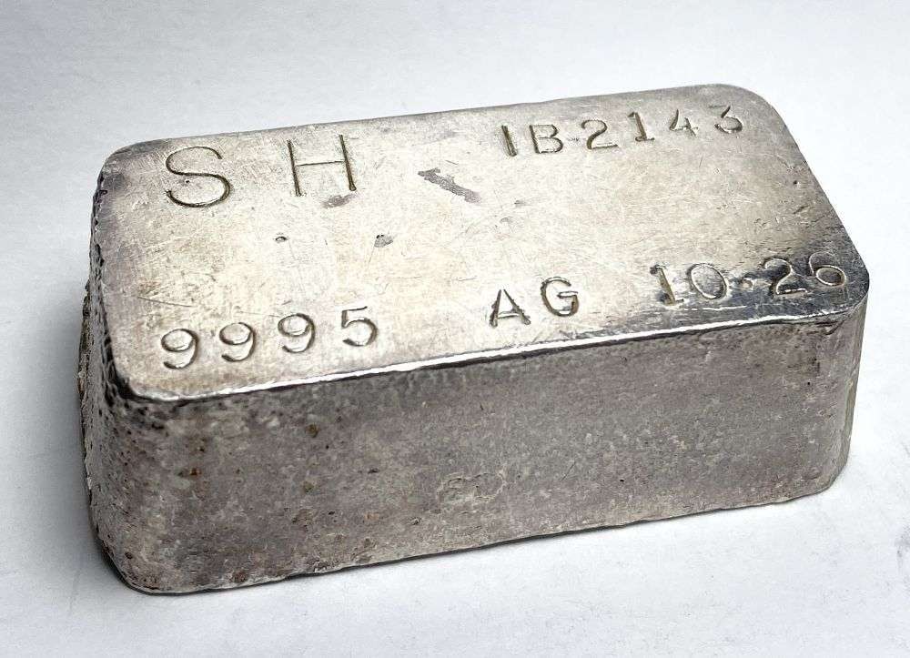 SH 10.26 ozt .999 Silver Bar: Winner shall receive the exact bar shown here. (RR/FPB)