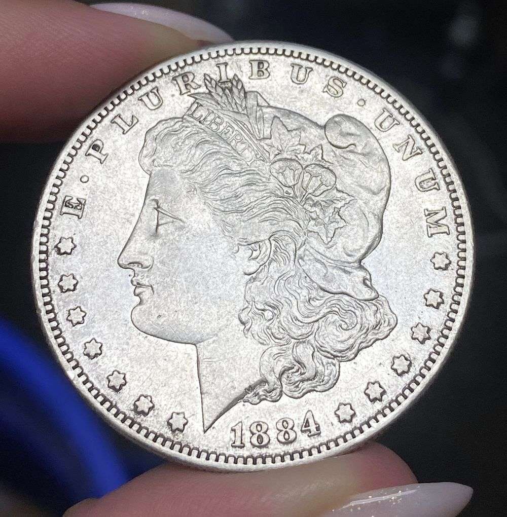 1884-S Morgan Silver Dollar AU55: This consignment, we hope to offer over time across our various Whatnot channels, with the best material featured in our Wednesday auctions. We hope to be done with this stuff by the beginning of 2027