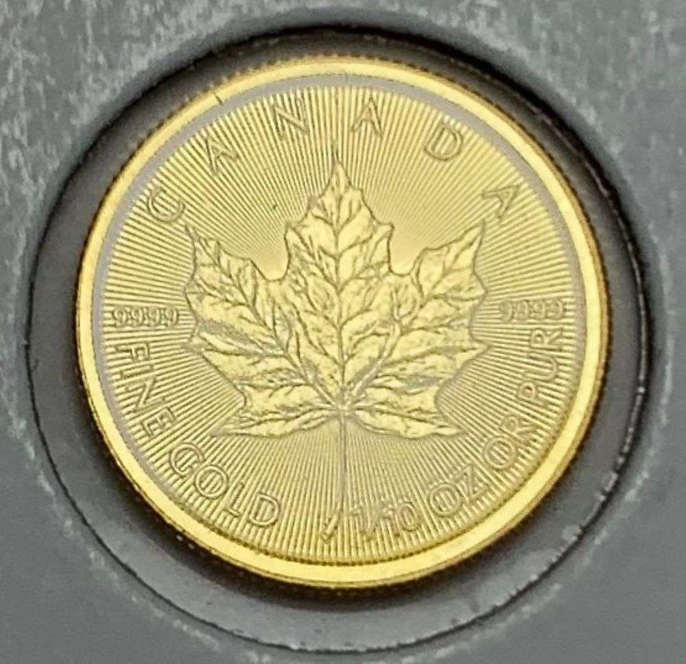 2023 Canada $5 Maple Leaf 1/10 ozt .9999 Gold (1 of 3)