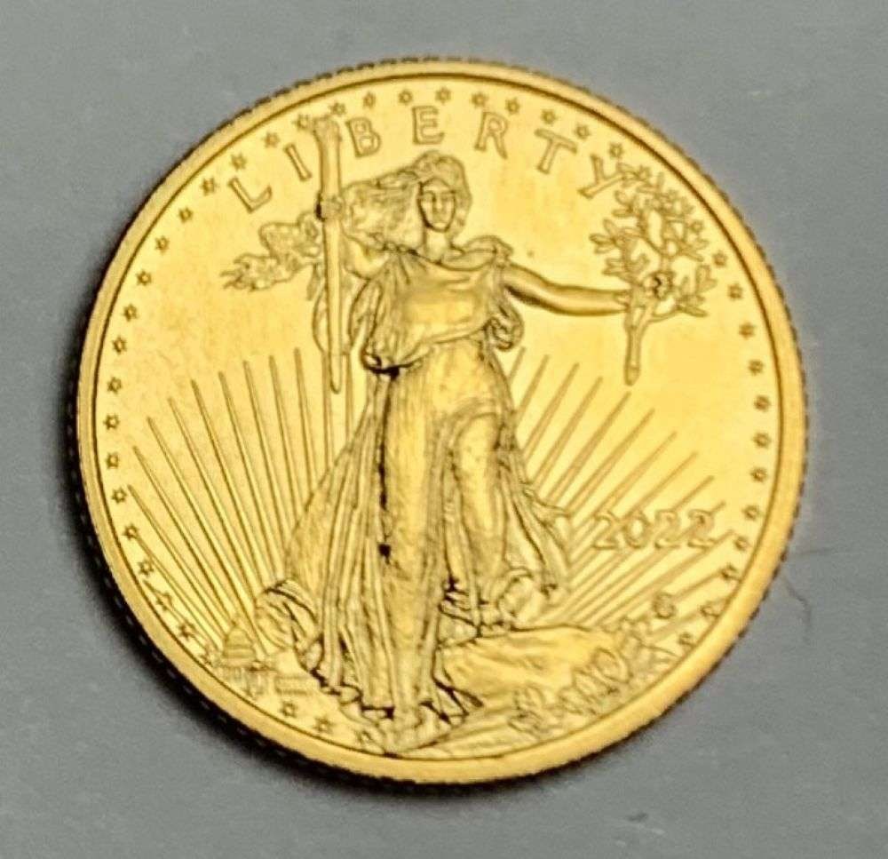 2022 American $5 Gold Eagle 1/10 ozt: This consignment, we hope to offer over time across our various Whatnot channels, with the best material featured in our Wednesday auctions. We hope to be done with this stuff by the beginning of 2027