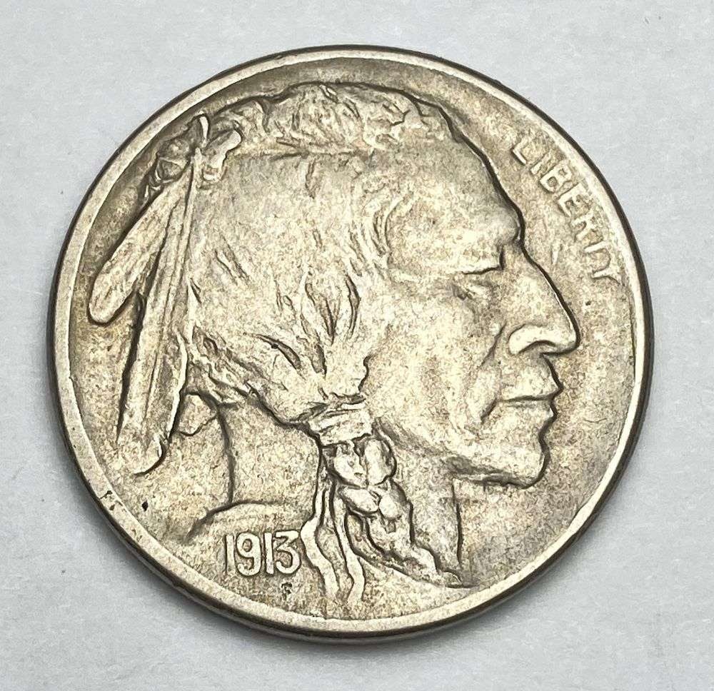 1913-S Buffalo Nickel Type 1 AU58: This consignment, we hope to offer over time across our various Whatnot channels, with the best material featured in our Wednesday auctions. We hope to be done with this stuff by the beginning of 2027