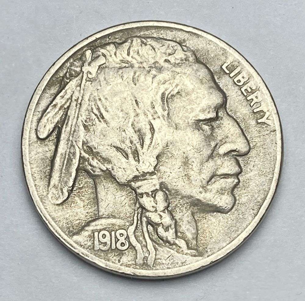 1918-S Buffalo Nickel AU58: This consignment, we hope to offer over time across our various Whatnot channels, with the best material featured in our Wednesday auctions. We hope to be done with this stuff by the beginning of 2027
