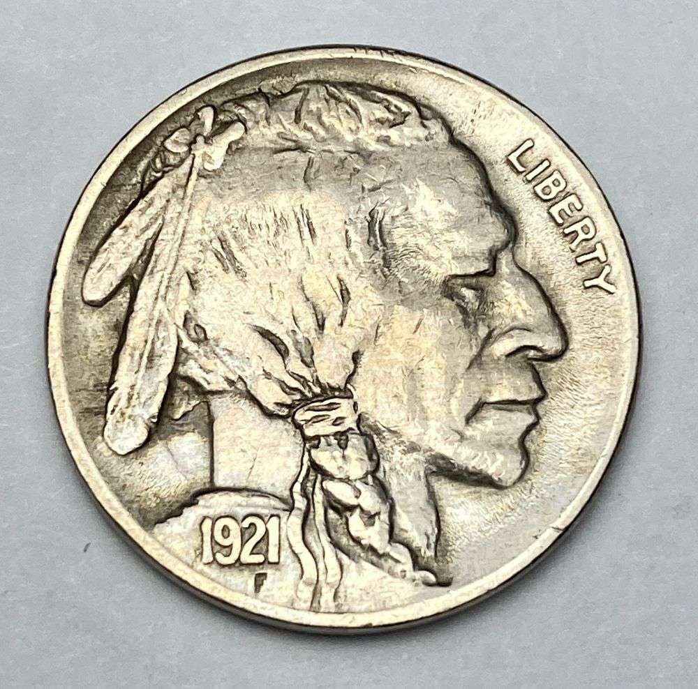 1921 Buffalo Nickel AU58 (1 of 4)