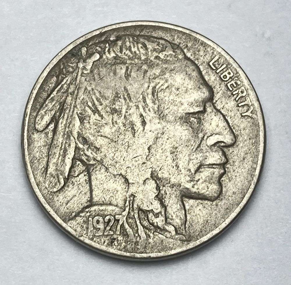1927-D Buffalo Nickel AU55: This consignment, we hope to offer over time across our various Whatnot channels, with the best material featured in our Wednesday auctions. We hope to be done with this stuff by the beginning of 2027