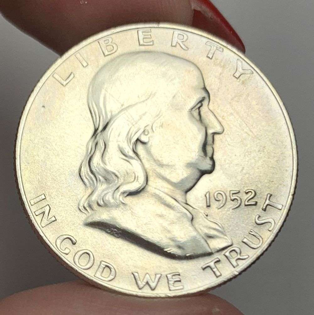 1952-D Franklin Silver Half Dollar MS64 FBL: This consignment, we hope to offer over time across our various Whatnot channels, with the best material featured in our Wednesday auctions. We hope to be done with this stuff by the beginning of 2027
