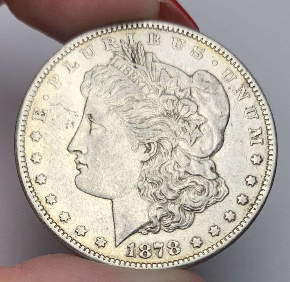 1878-CC Morgan Silver Dollar AU58: This consignment, we hope to offer over time across our various Whatnot channels, with the best material featured in our Wednesday auctions. We hope to be done with this stuff by the beginning of 2027