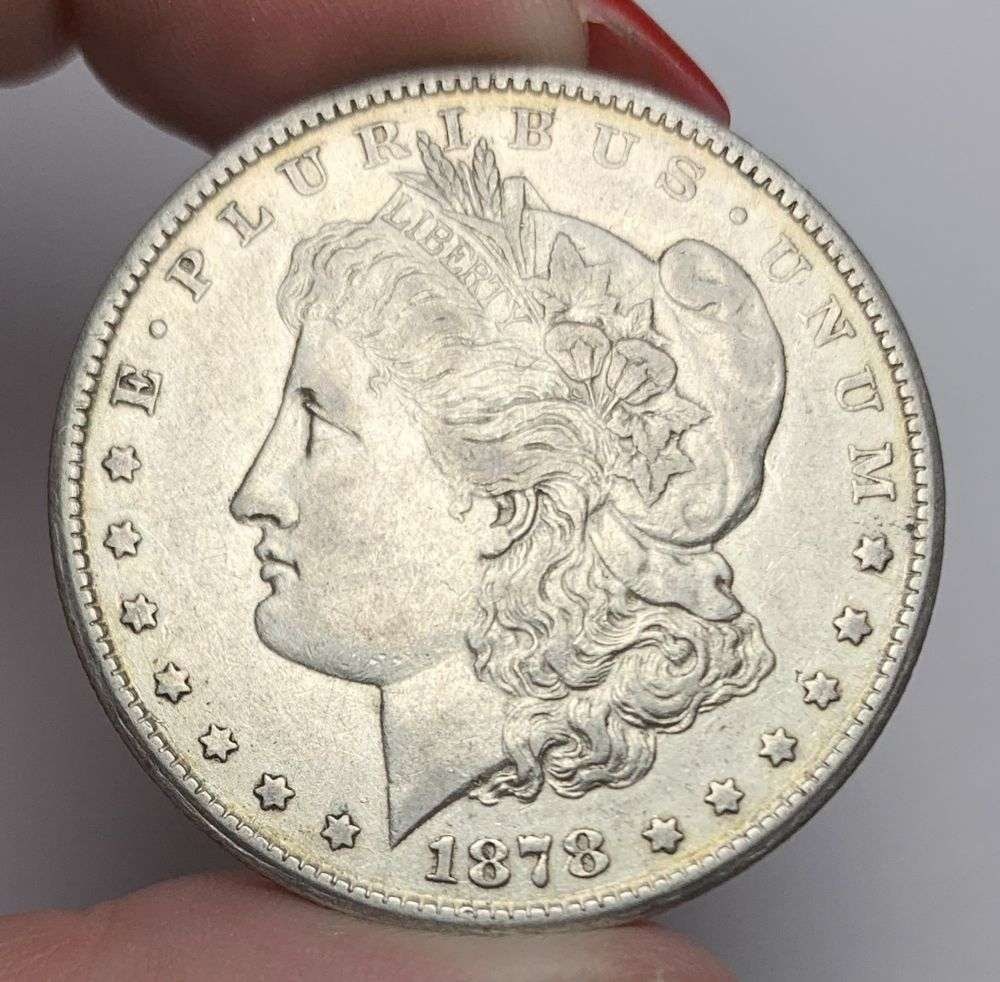 1878-CC Morgan Silver Dollar AU53: This consignment, we hope to offer over time across our various Whatnot channels, with the best material featured in our Wednesday auctions. We hope to be done with this stuff by the beginning of 2027
