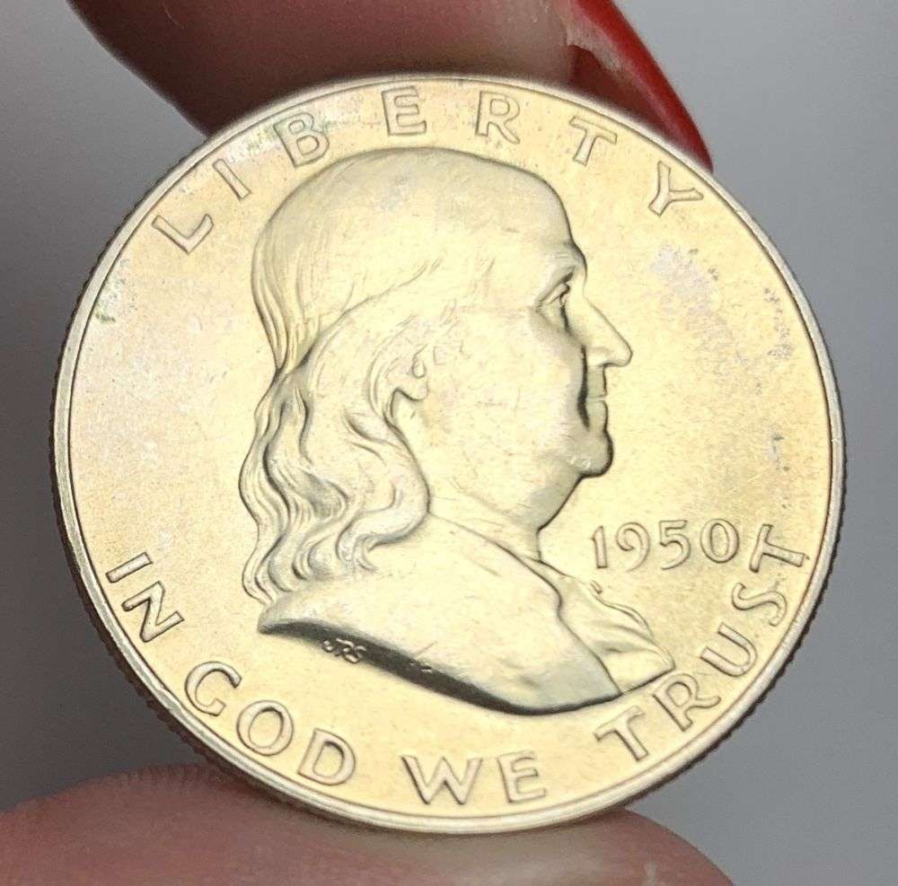 1950-D Franklin Silver Half Dollar MS65 FBL: This consignment, we hope to offer over time across our various Whatnot channels, with the best material featured in our Wednesday auctions. We hope to be done with this stuff by the beginning of 2027