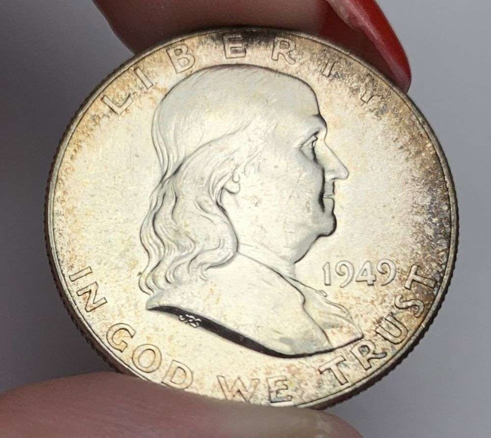 1949 Franklin Silver Half Dollar MS65 FBL: This consignment, we hope to offer over time across our various Whatnot channels, with the best material featured in our Wednesday auctions. We hope to be done with this stuff by the beginning of 2027