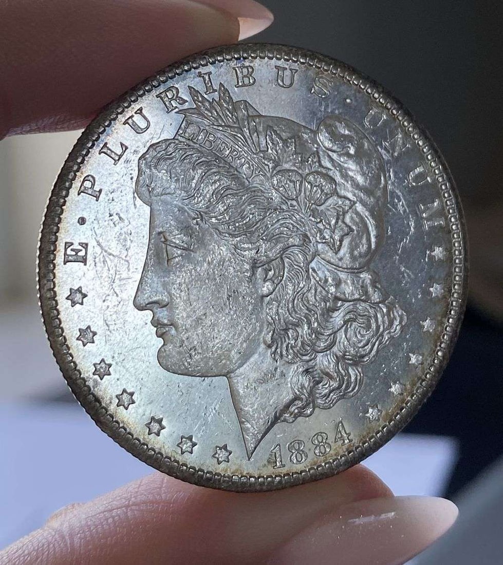 Last Minute! 1884-CC Morgan Silver Dollar MS64 DMPL: A very special consignment. Once in a great while, some really, really nice silver dollars will hit the market. These coins come from a old, old-timer! By order of the consignor, none of these coins a