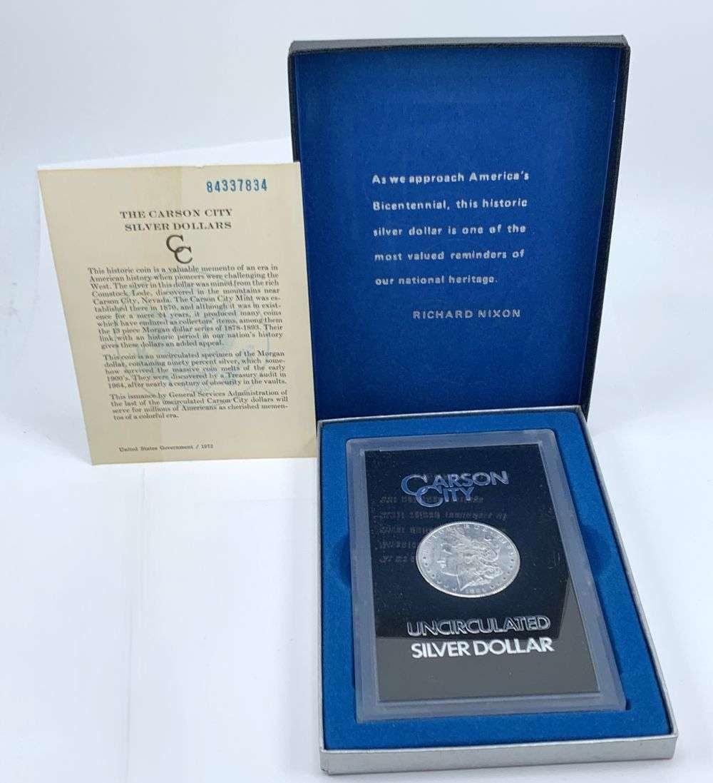 Last Minute! Carson City 1884-CC Morgan Silver Dollar GSA (1 of 6)
