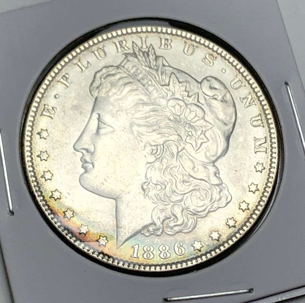 Last Minute! Rare 1886 Morgan Silver Dollar MS66: A very special consignment. Once in a great while, some really, really nice silver dollars will hit the market. These coins come from a old, old-timer! By order of the consignor, none of these coins a