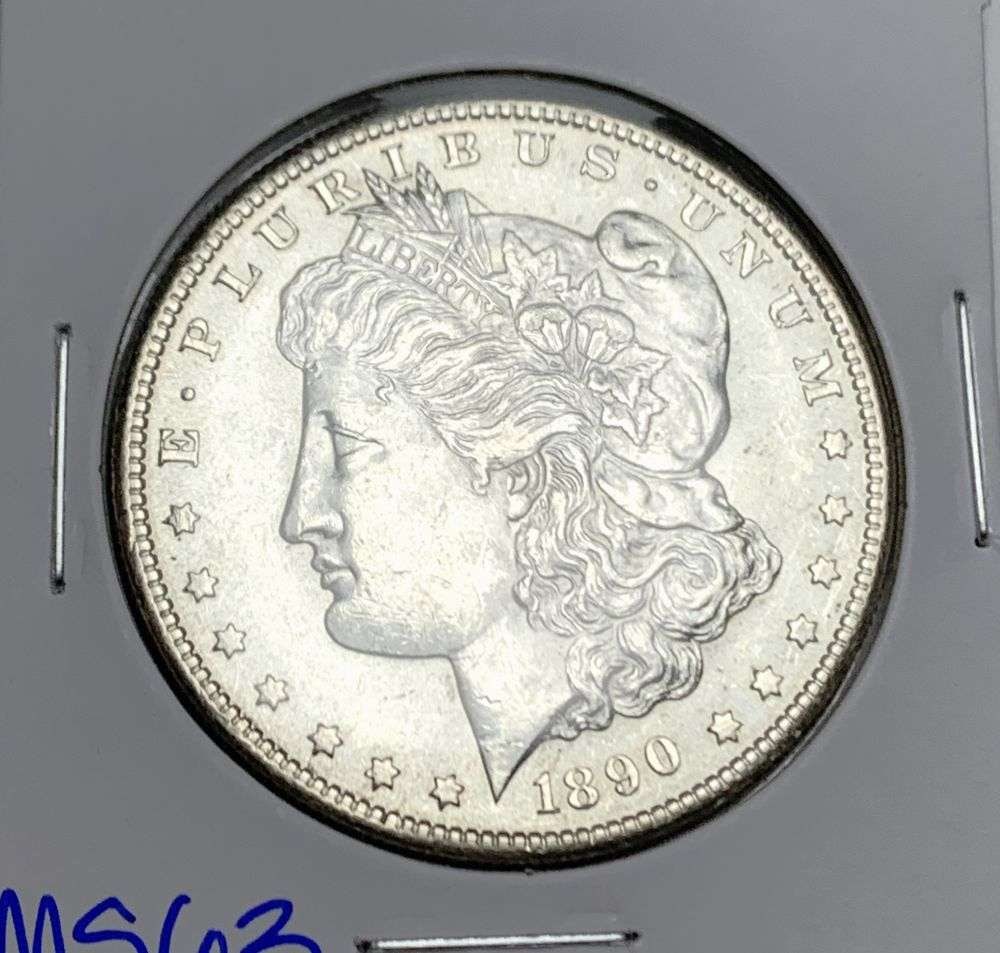 Last Minute! Rare 1890-S Morgan Silver Dollar MS63: A very special consignment. Once in a great while, some really, really nice silver dollars will hit the market. These coins come from a old, old-timer! By order of the consignor, none of these coins a