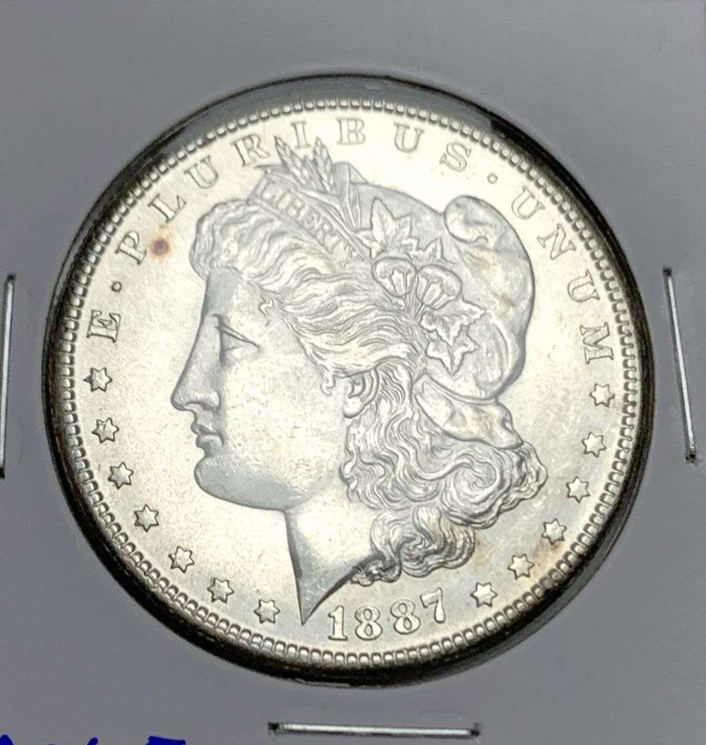 Last Minute! Rare 1887-S Morgan Silver Dollar MS65: A very special consignment. Once in a great while, some really, really nice silver dollars will hit the market. These coins come from a old, old-timer! By order of the consignor, none of these coins a