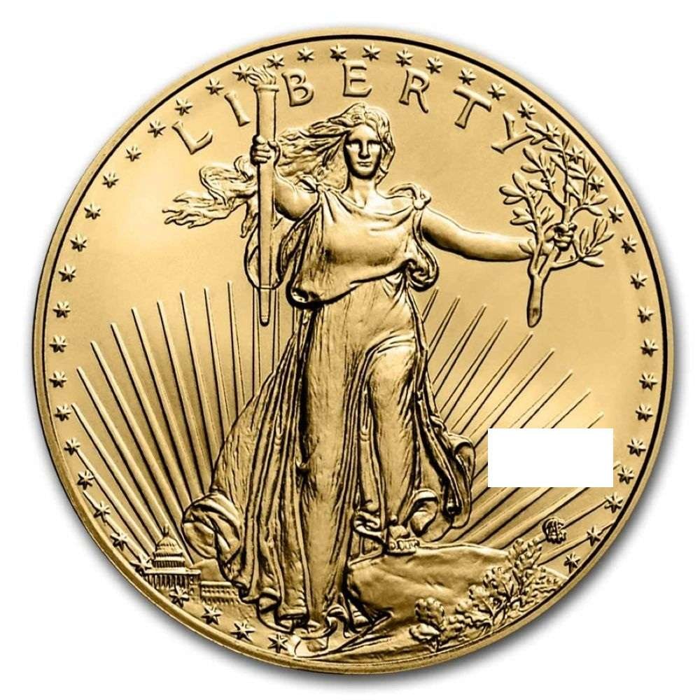 (5) Random Year American $50 Gold Eagle 1 ozt: This item comes from our consignors vault in Chicago. Please allow 2-4 weeks for delivery. Winner shall receive (5) coins precisely resembling the coin shown here. The images shown here are stock imag