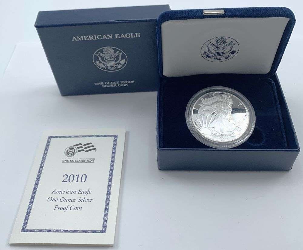 2010-W Proof American Silver Eagle OGP: Winner shall receive the exact coin shown here. (NH/B)
