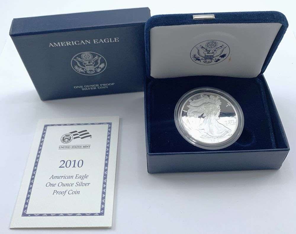 2010-W Proof American Silver Eagle OGP: Winner shall receive the exact coin shown here. (NH/B)