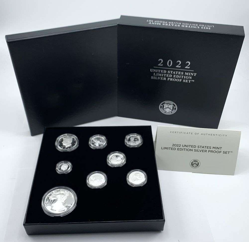 2022-S Limited Edition United States Mint Silver Proof Set (8-coins) (1 of 8)