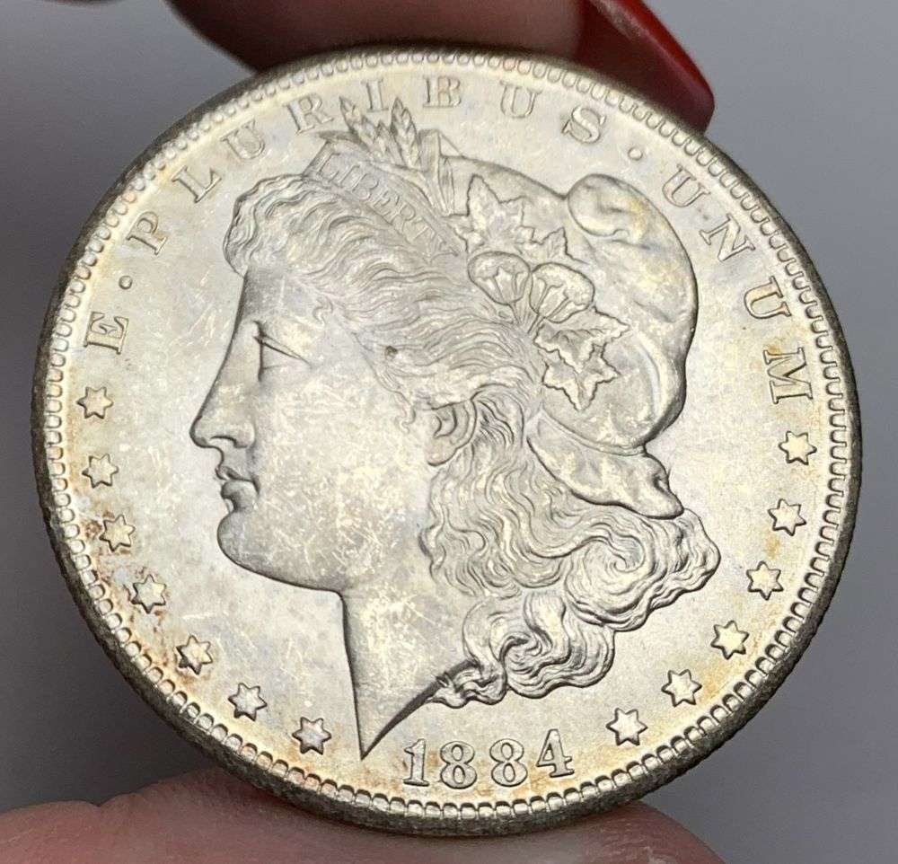 1884-CC Morgan Silver Dollar MS65: Winner shall receive the exact coin shown here. (MR/EBB)