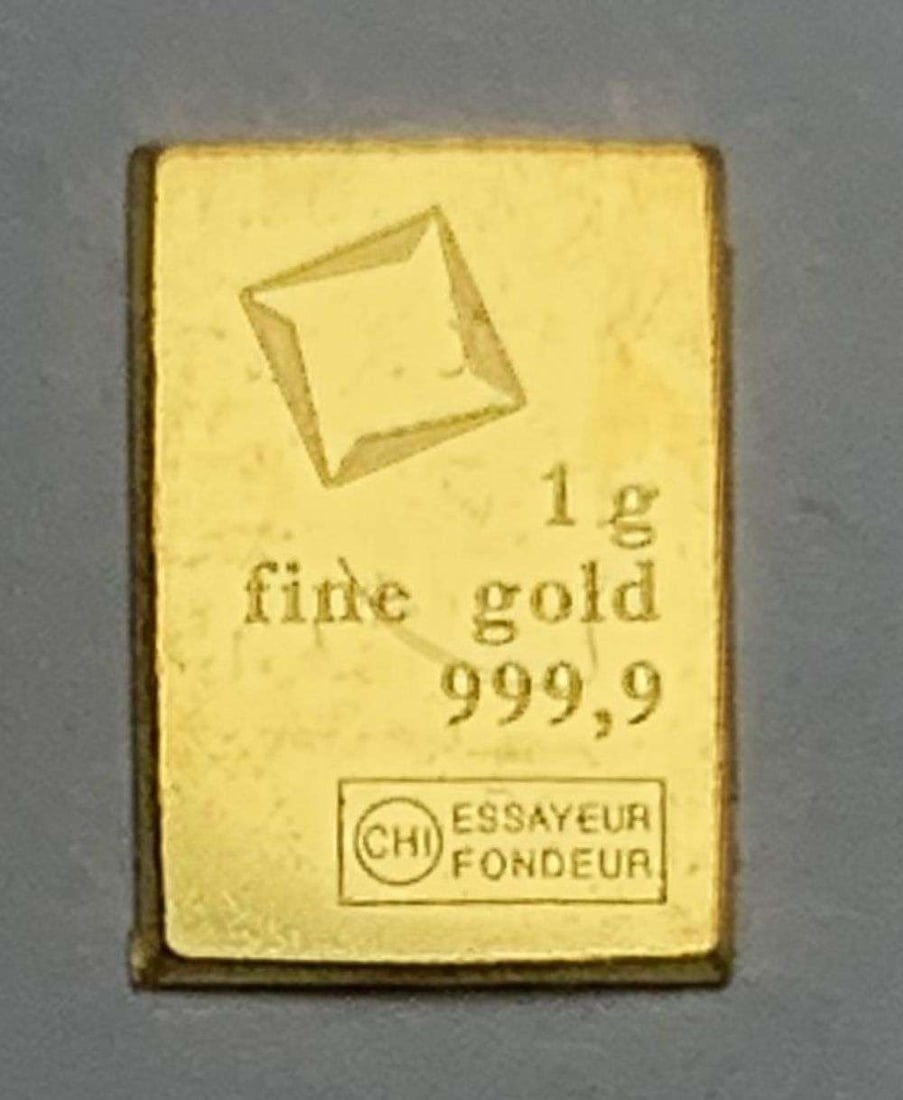 Valcambi Combi 1g .9999 Gold Bar (1 of 3)