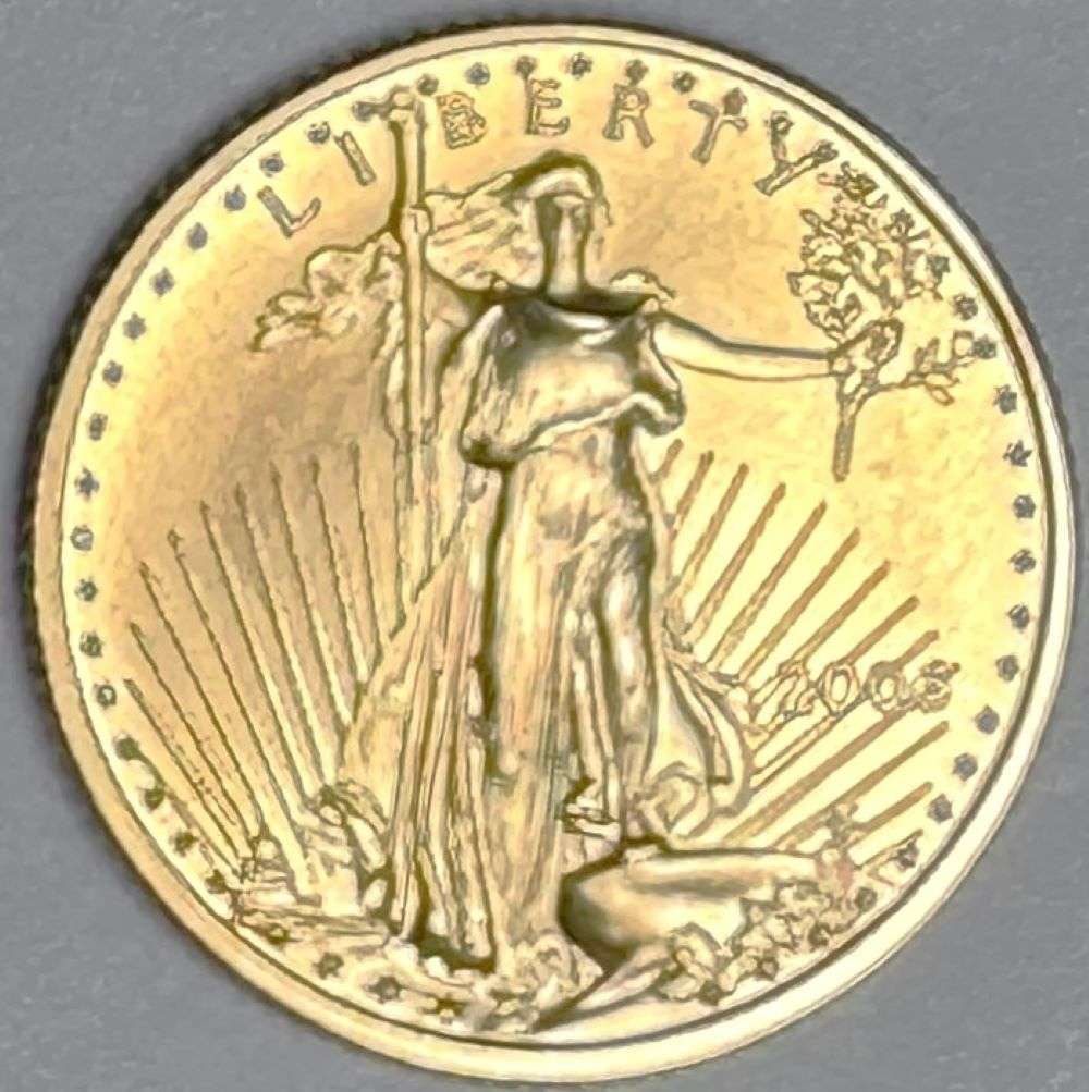 2006 American $5 Gold Eagle 1/10 ozt (1 of 2)