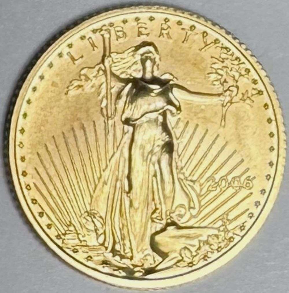 2006 American $5 Gold Eagle 1/10 ozt (1 of 2)