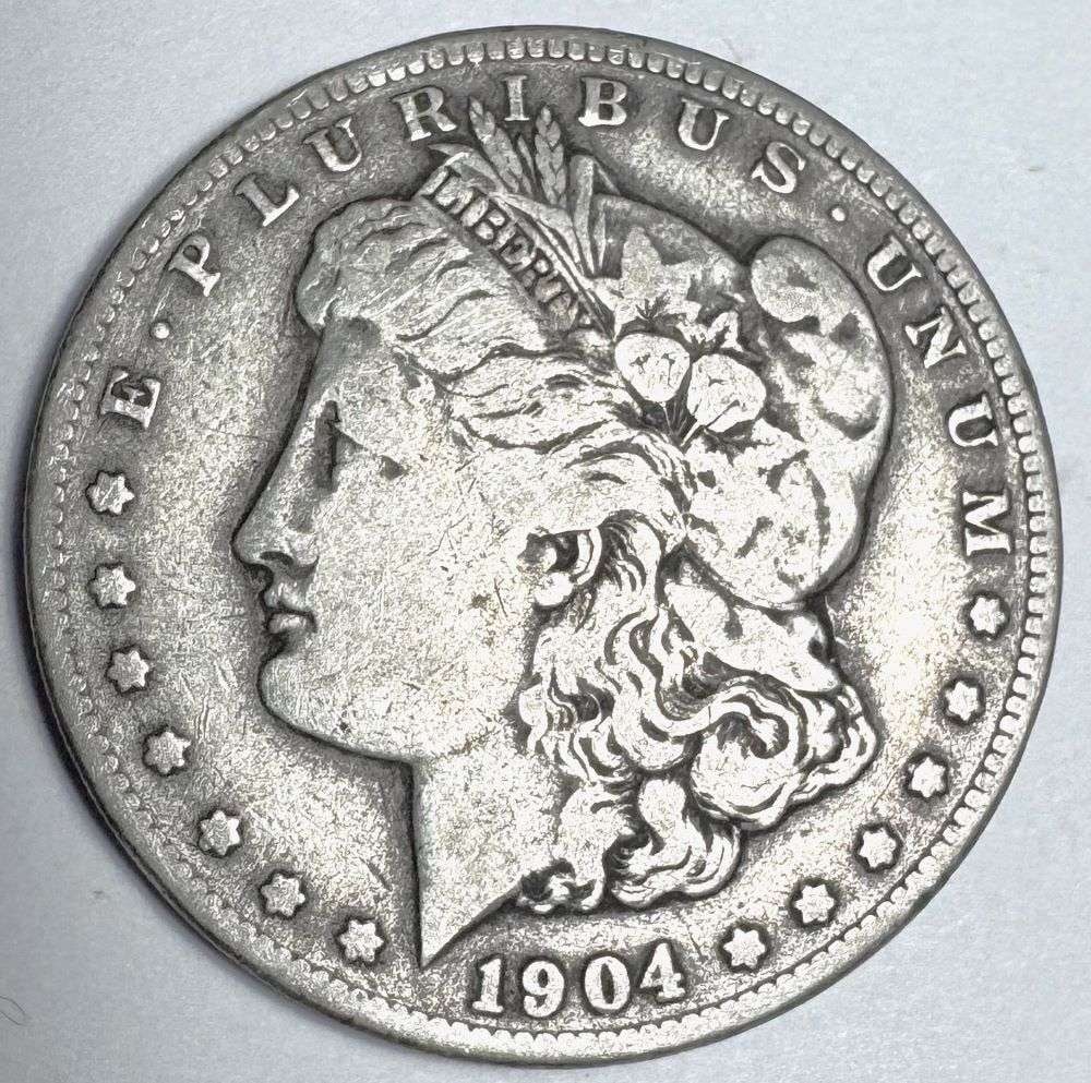 1904-S Morgan Silver Dollar VF (1 of 2)