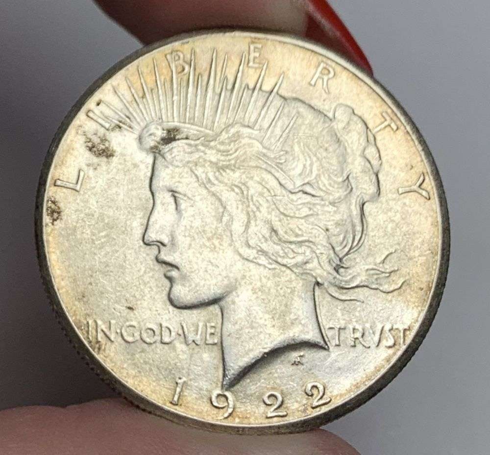 1922-S Peace Silver Dollar MS64: This is the story about two coin dealers, a partnership. One,the largest bullion dealer north of San Francisco, and the other, the largest rare coin dealer north of San Francisco. Together, their shop