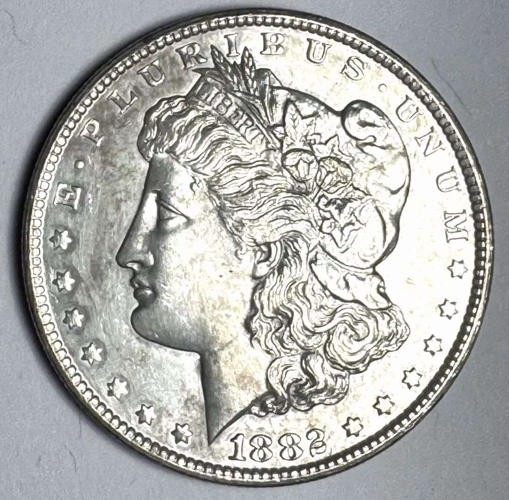 1882-CC Morgan Silver Dollar MS65 Details (1 of 2)