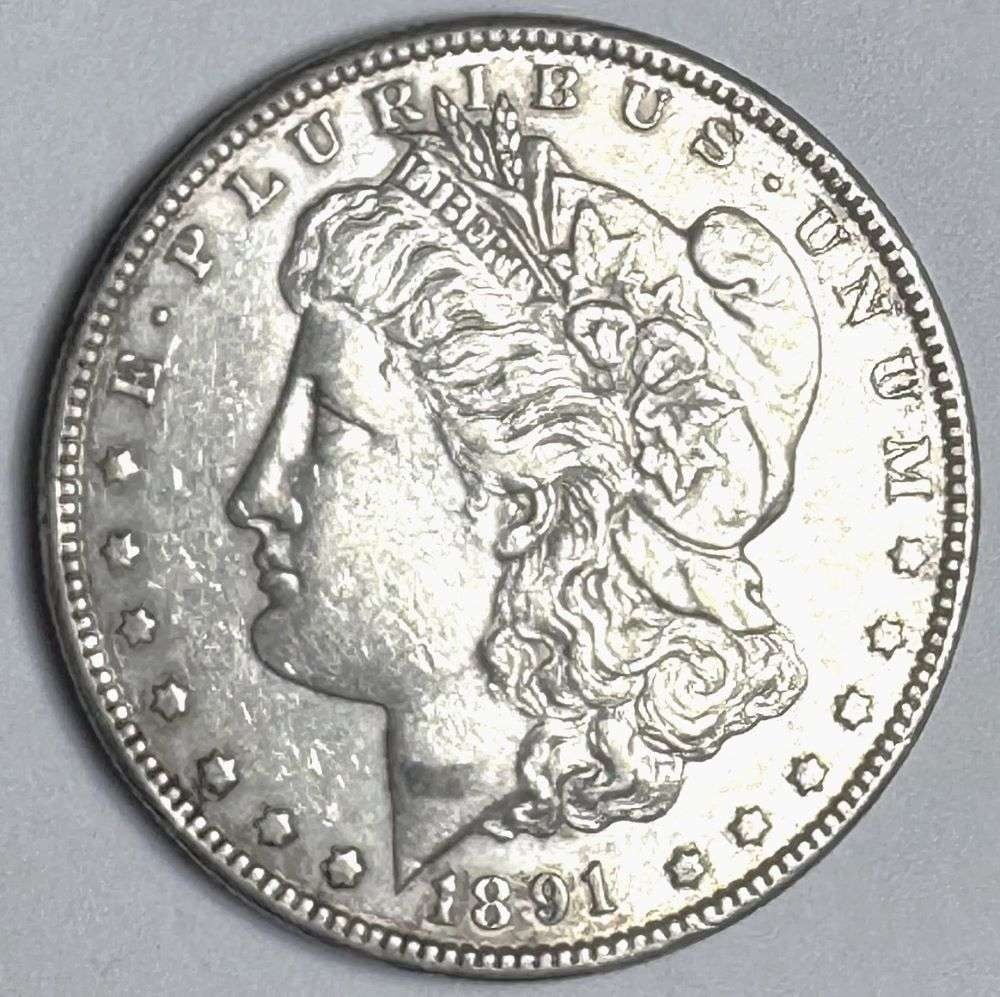1891-CC Morgan Silver Dollar AU55 (1 of 2)