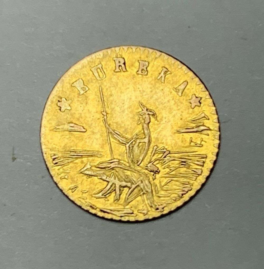 1854 Eureka California Gold (1 of 2)