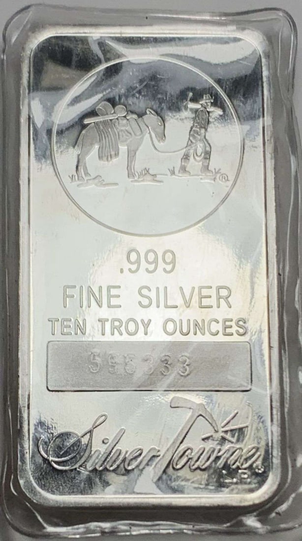 SilverTowne Prospector 10 ozt .999 Silver Bar (1 of 4)