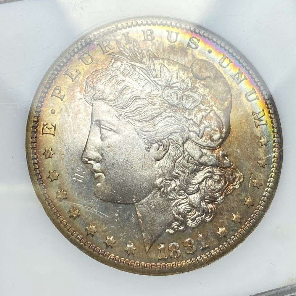 1881-S Morgan Silver Dollar MS65 PL: IMPORTANT NOTE: We do not agree with the grade provided with this "off-brand" grading company. Winner shall receive the exact coin shown here. (RR)
