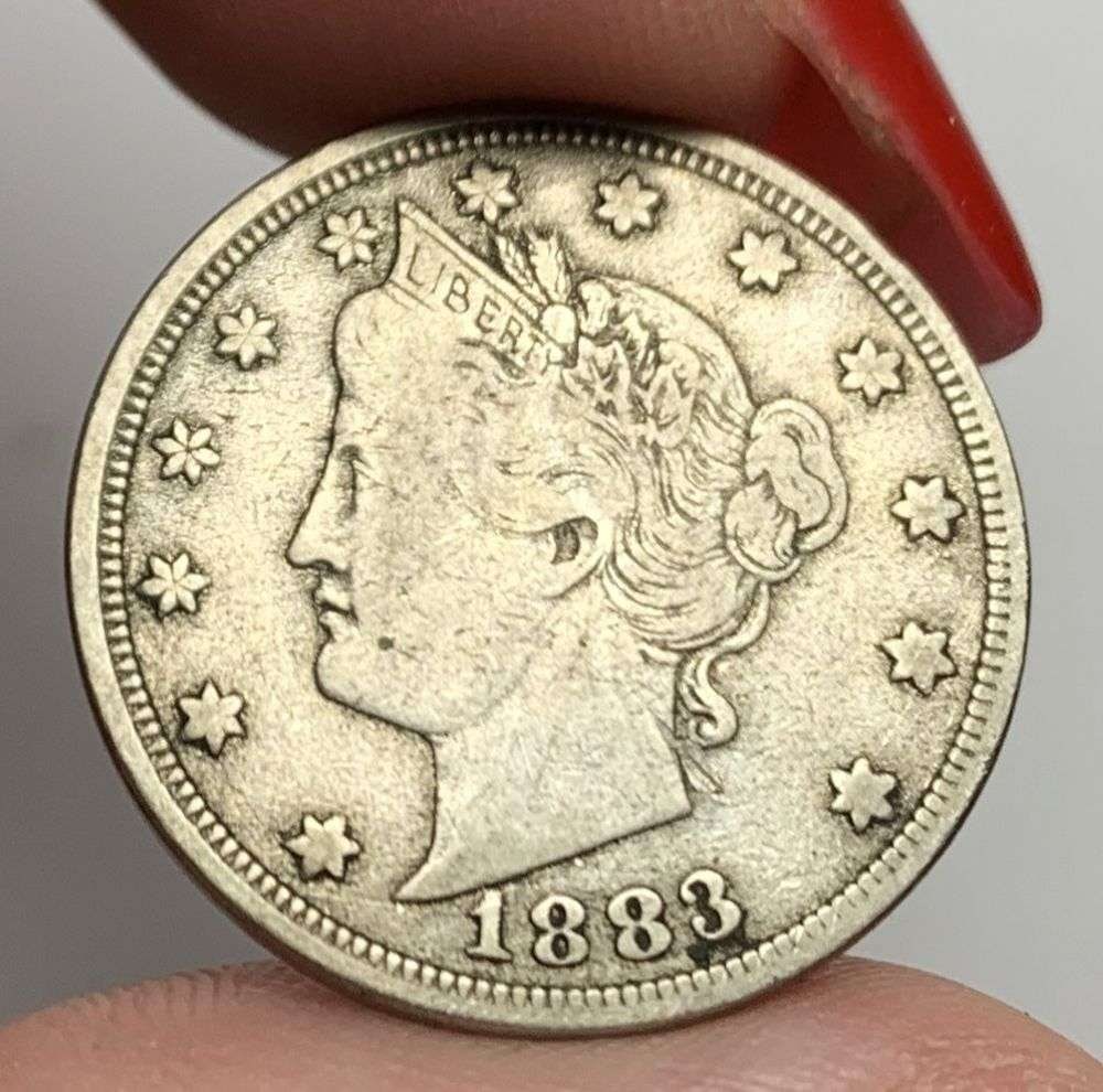 1883 Liberty "V" Nickel VF: This is the story about two coin dealers, a partnership. One, the largest bullion dealer north of San Francisco, and the other, the largest rare coin dealer north of San Francisco. Together, their sho