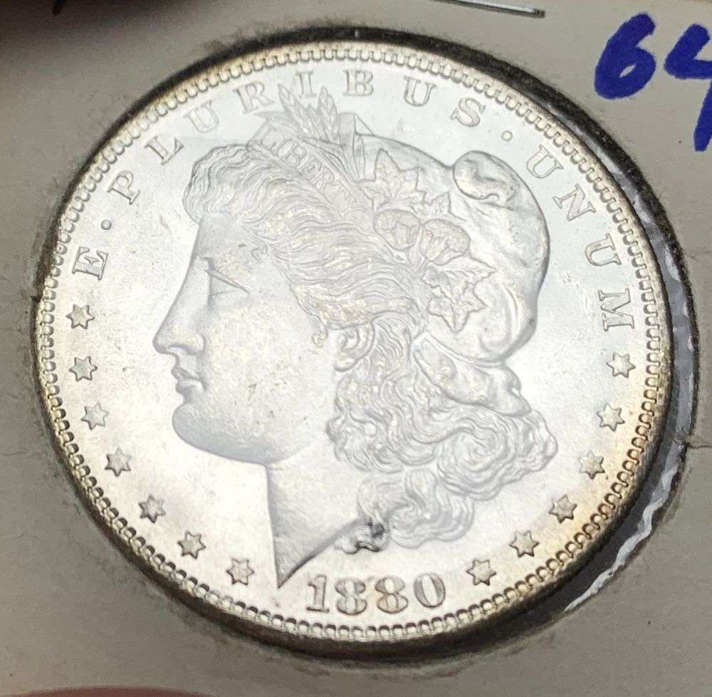 1880-S Morgan Silver Dollar MS64 (1 of 3)