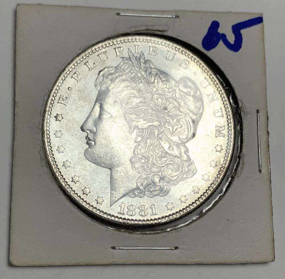 1881-S Morgan Silver Dollar MS65 (1 of 3)