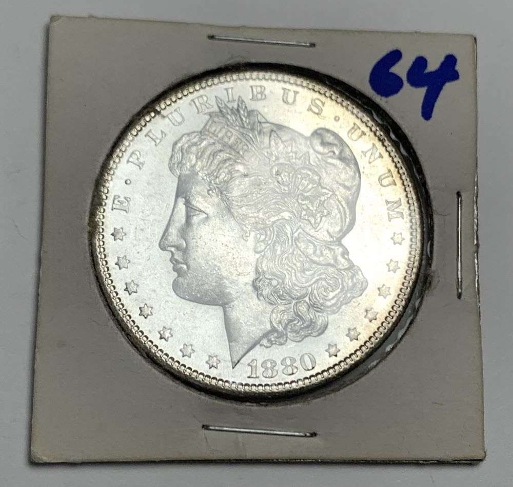 1880-S Morgan Silver Dollar MS64 (1 of 3)